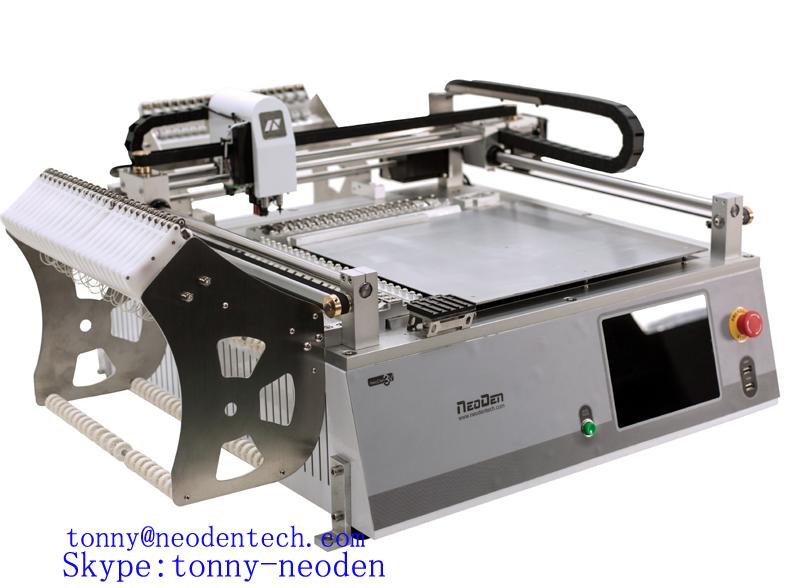 Pick and Place Prototype Machine of SMT Production Line NeoDen3V with cameras equip 42 feeders-support tape reel,tube,tray package Components